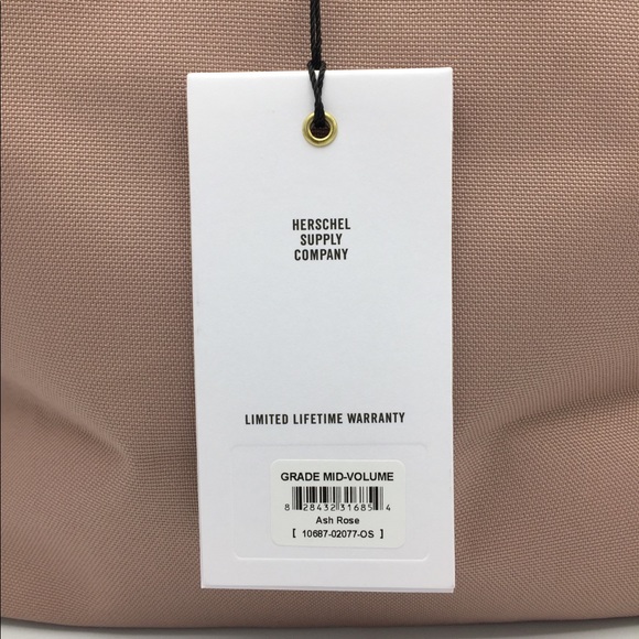 Herschel Supply Co. Bag Grade Mid Ash Rose Canvas Bag - Picture 9 of 15